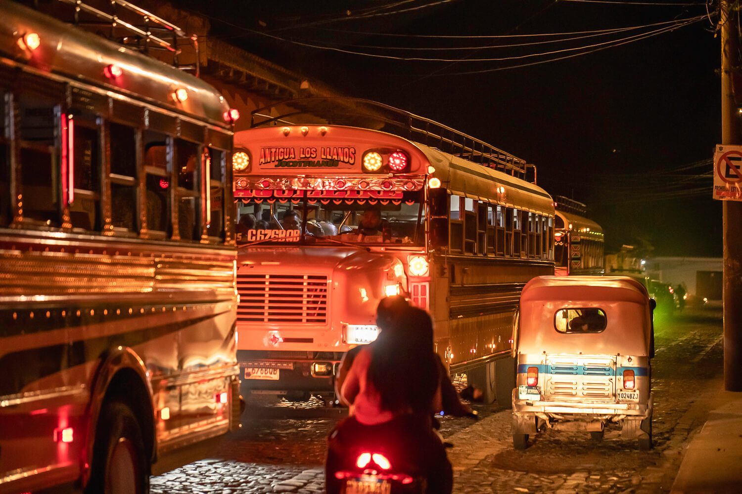 chicken buses in Guatemala