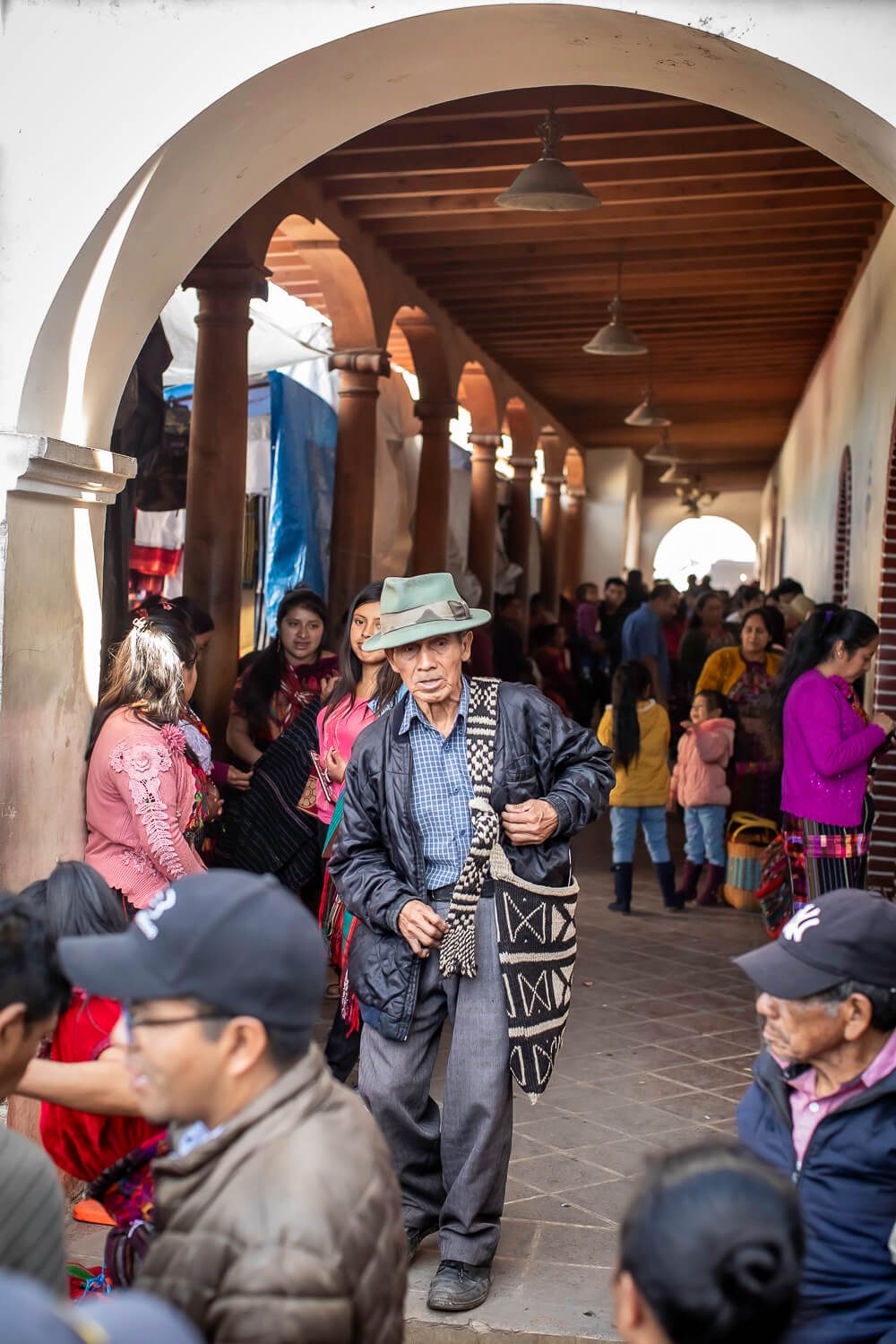 Man inside the Chichi Market